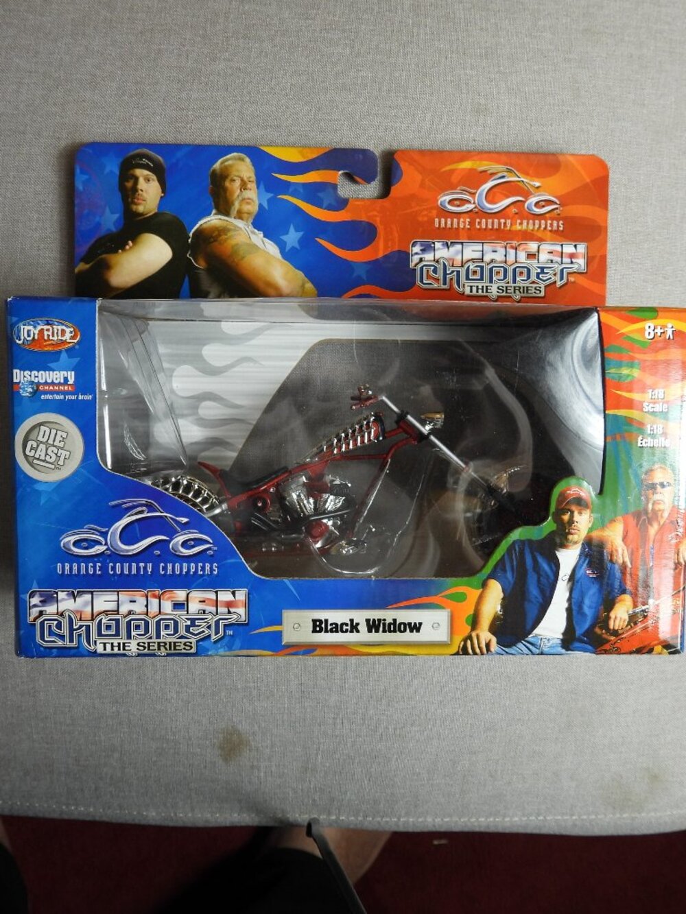 2004 American Chopper, Orange County Choppers Black Widow Diecast 1:18